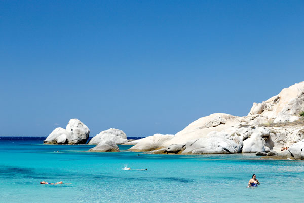 Naxos and Santorini (Greece)